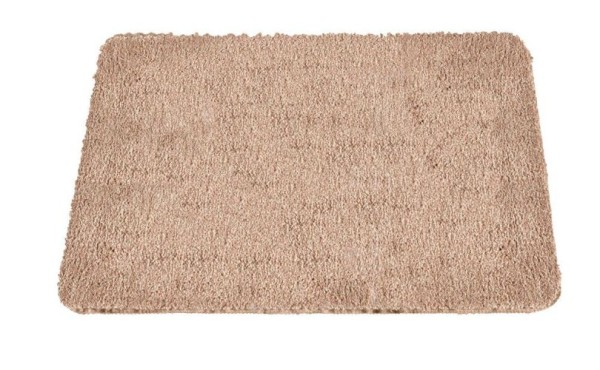 Preview: Wenko Badteppich Badia, beige, Polyester, 55x65 cm rutschhemmend, fusselfrei, 26268100