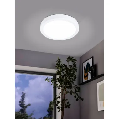 CASAYA LED Deckenleuchten, D.21, 16,5W, 1800LM, 3000K, Stahl, weiß, 780054