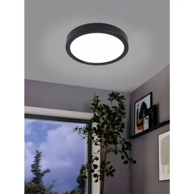 CASAYA LED Deckenleuchten, D.21, 16,5W, 1800LM, 3000K, Stahl, schwarz, 780061