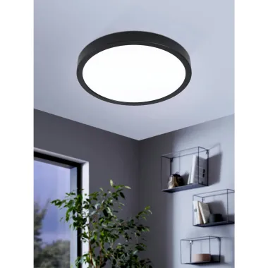 CASAYA LED Deckenleuchten, D.28, 20W, 2300LM, 3000K, Stahl, schwarz, 780062