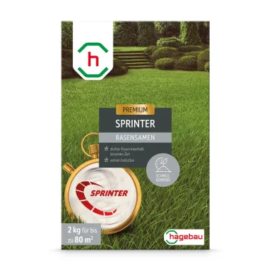 Rasensamen Sprinterrasen 2,0Kg Karton für 80 m2, 629650