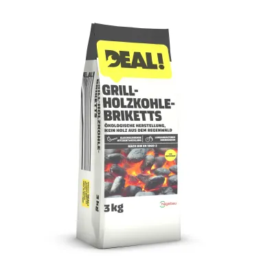 Deal Grillholzkohlebriketts 3 kg, FSC zertifiziert, 814574