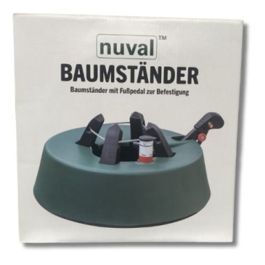 Preview: Nuval Christbaumständer 32,5 x 33,5 x 10,3 cm, grün, rund, 930028