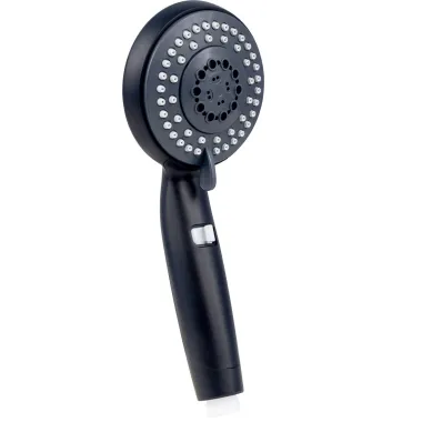 WELLWATER Handbrause Darkon, 5 Strahlarten, schwarz, 955243