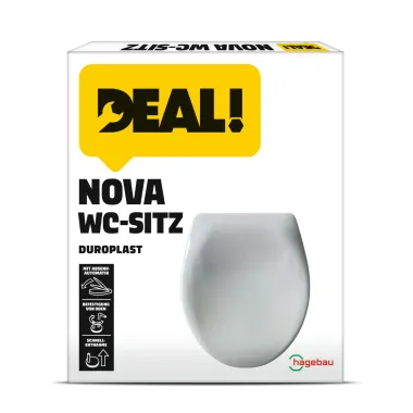 Preview: DEAL WC-Sitz Nova 2.0, Soft-Close, Duroplast, weiß, 956475