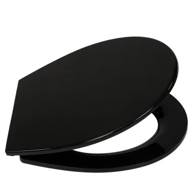 CASAYA WC-Sitz Loki, mit Absenkautomatik, Thermoplast, schwarz, 956485