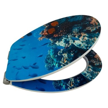 WELLWATER WC-Sitz Linus, Soft-Close, Take-Off, MDF, 956492