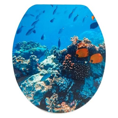 Preview: WELLWATER WC-Sitz Linus, Soft-Close, Take-Off, MDF, 956492