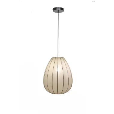 Casaya Pendelleuchte Suri, E27, oval, weiß, 997202