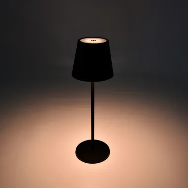 Preview: CASAYA LED-Akkuleuchte Tjörn, 3 w, 250 lm, schwarz, H 36,5 cm, stufenlos dimmbar, 977261