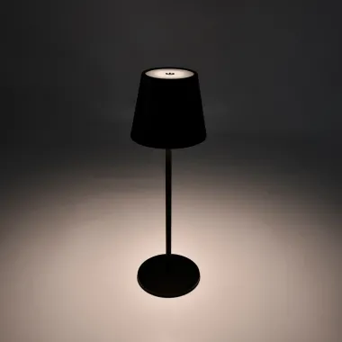 Preview: CASAYA LED-Akkuleuchte Tjörn, 3 w, 250 lm, schwarz, H 36,5 cm, stufenlos dimmbar, 977261