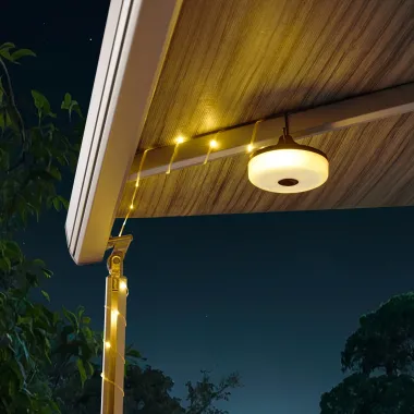 CASAYA LED-Lichterkette Taivo, warmweiß, aufrollbar, Taschenlampenfunktion, 997304