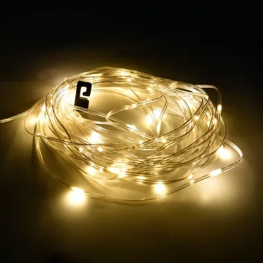 Preview: CASAYA LED-Lichterkette Taivo, warmweiß, aufrollbar, Taschenlampenfunktion, 997304