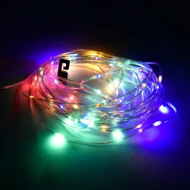 Preview: CASAYA LED-Lichterkette Taivo, RGB, aufrollbar, Taschenlampenfunktion, 997305