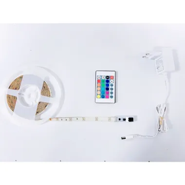 CASAYA LED-Streifen, 3 m, 12 W, 90 x RGB-LED inkl. Fernbedienung, 997315