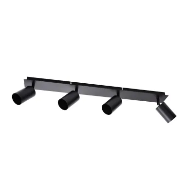 CASAYA Spotstrahler Fjell, 4 x 25 W, GU10, Metall, schwarz, 997325