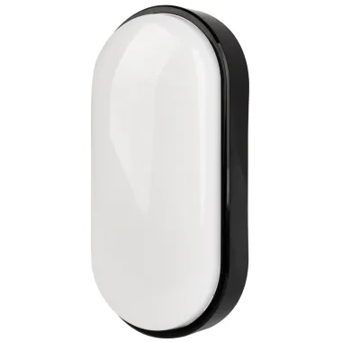 CASAYA LED-Außenleuchte Augis, BxHxT: 21 x 4,8 x 10,5 cm, oval, 14W, 980 lm, 4000K, schwarz, 997343