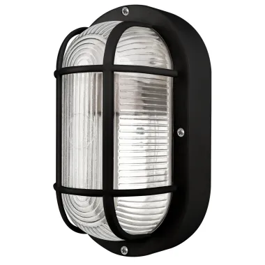 Casaya LED-Außenleuchte Korbi, E27, BxHxT: 20,5 x 9,5 x 12 cm, oval, schwarz, 997347