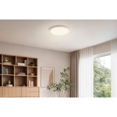 Preview: Casaya LED-Deckenleuchte Medora, rund, Ø: 40 cm, 32 W, 3400 lm, weiß, 997352