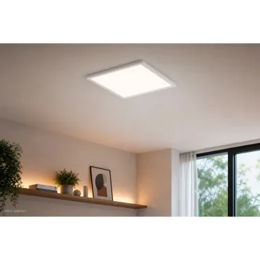 Preview: Casaya LED-Deckenleuchte Medora, eckig, BxL: 40 x 40 cm, 32 W, 3400 lm, weiß, 997356