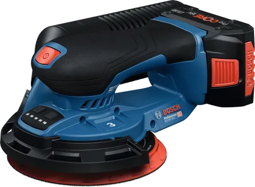 Bosch Professional 18V System Akku-Schleifer GEX 18V-150-3 inkl. 1x Schleifpapier, 1x Staubbox, 1x Schutzring, 0601372904