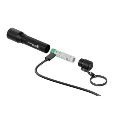 Ledlenser P3R Mini LED Taschenlampe wiederaufladbar, 200 Lumen, 130m Fokus, USB-C, IP54, 8 Stunden Laufzeit, leichte 41g Schlüsselanhänger Kinderleuchte, für Camping, Hundespaziergang P3R 200 lm 503107