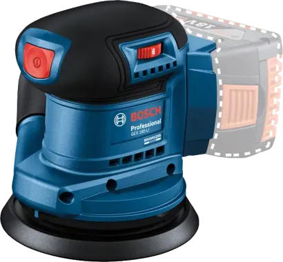 Preview: Bosch Professional Exzenterschleifer GEX 185-LI mit Staubsack, 06013A5020