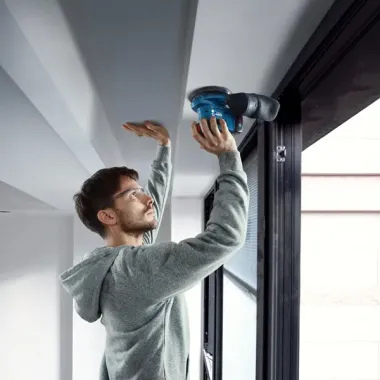 Bosch Professional Exzenterschleifer GEX 185-LI mit Staubsack, 06013A5020