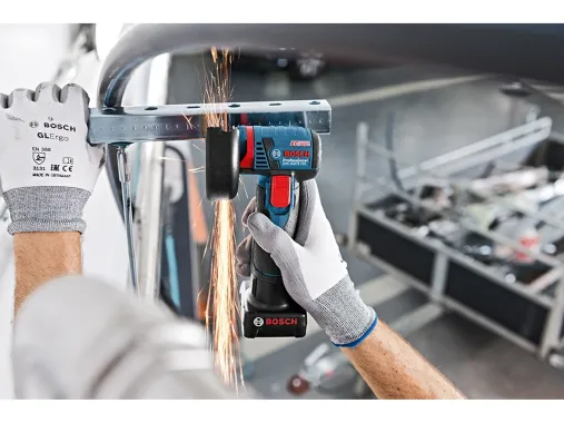 Bosch Professional Combo Set GSR 12 V-15 + GWS 12 V-76 2x2 Ah Akku in L-BOXX, 0615990N2U