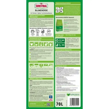 Preview: Substral Blumenerde 70l, Torfreduziert, 12550