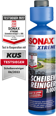 SONAX XTREME ScheibenReiniger 1:100 (250 ml) ergibt 25 Liter, 271141