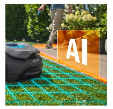 Preview: Gardena smart SILENO Sense 400 m² Mähroboter: Technologie ohne Begrenzungskabel, Mähen mit KI, 19941-20