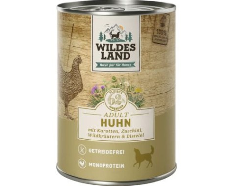 Wildes Land Nassfutter Huhn mit Karotte, 400g, WL58210