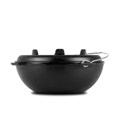 Preview: Petromax Gusseisentopfmit Deckel, langlebig & robust, 8 Liter, kaz8