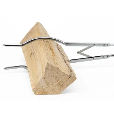 Preview: Petromax Lagerfeuerbesteck aus Edelstahl, mit extra langem Holzgriff, CFCUTLERY