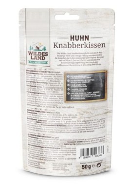 Preview: Wildes Land Knabberkissen Huhn, 50g, WL516265