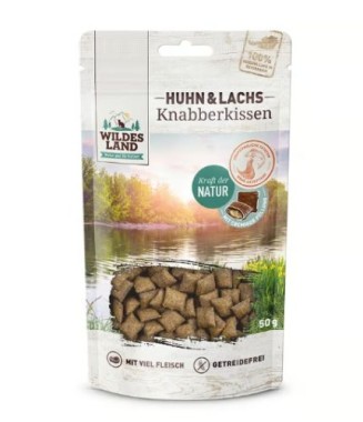Wildes Land Knabberkissen Huhn und Lachs, 50g, WL516289