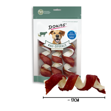 Preview: Dokas Kau-Spirale mit Entenbrustbrust, 110g, 345504