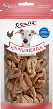 DOKAS Hühnerherzen gefriergetrocknet, 22 g, 180411