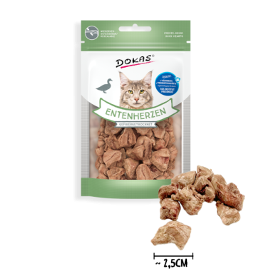 Preview: Dokas Cat Entenherzen gefriergetrocknet, 15 g, 478326