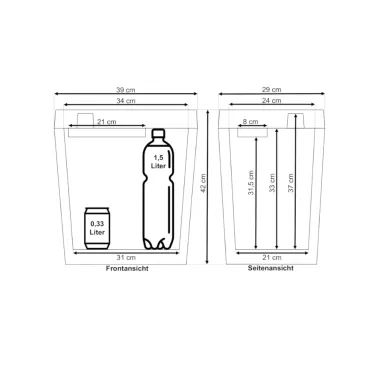 Preview: Zorn Elektrokühlbox Z26, Hot & Cold, 12V/230V, 25 Liter, 770043