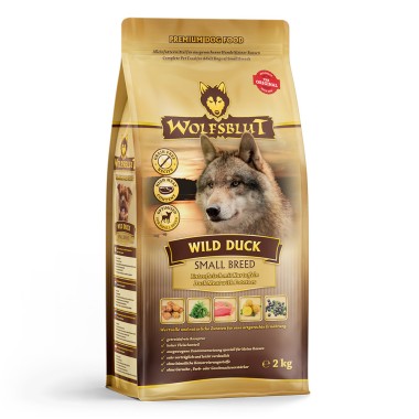 Wolfsblut Wild Duck für ausgewachsene Hunde kleiner Rassen, Trockenfutter, 2 kg, WB761187