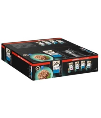 Sheba Portionsbeutel Multipack Fisch Variation in Gelee, 60x85g, 405230
