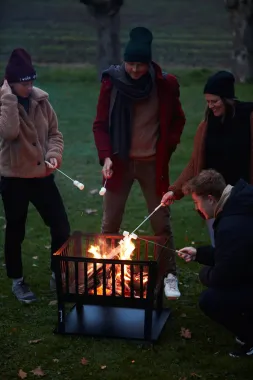 Preview: Barbecook Feuerkorb Classic Squadra, Stahl, 62 x 62 x 49 cm, BC-WOO-6012