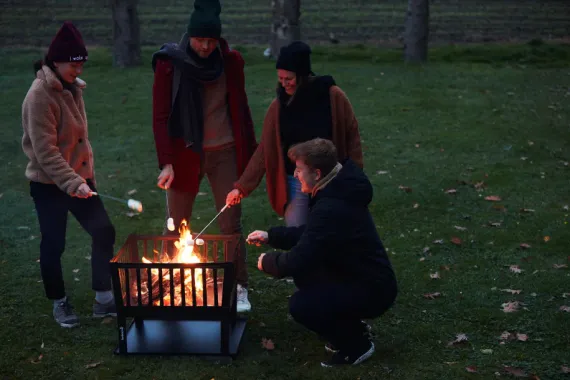 Barbecook Feuerkorb Classic Squadra, Stahl, 62 x 62 x 49 cm, BC-WOO-6012