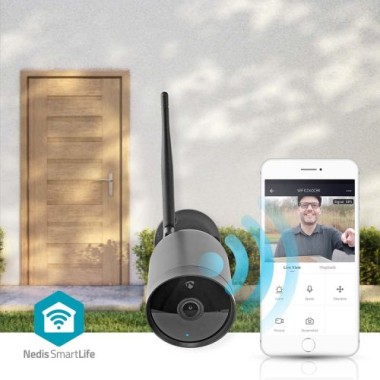 Preview: NEDIS SmartLife Außenkamera, Full HD, IP65, mit Bewgungssensor und Nachtsicht, 5875870