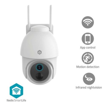 Nedis SmartLife Außenkamera, 355° schwenkbar, IP65, 8085555
