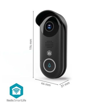 Nedis SmartLife Video-Türsprechanlage, Full HD, IP54, Bewegungssensor, Nachtsicht, 8084451