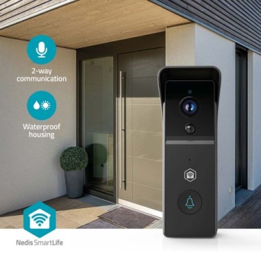 Nedis SmartLife Video-Türsprechanlage, 100° Weitwinkel, Nachtsicht, 8048611