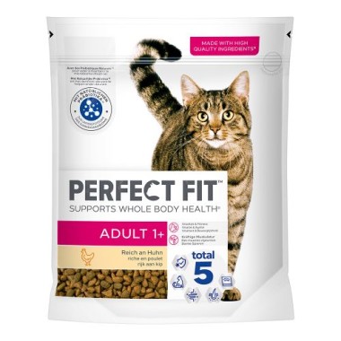 PERFECT FIT Adult 1+ Trockenfutter Reich an Huhn 750g, 454066